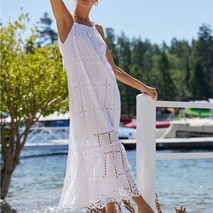 PQ Swim Water Lily Eyelet Long Dress